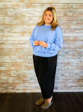 Rogue Thread Mineral Wash Pullover - Trudy's Trendy Boutique