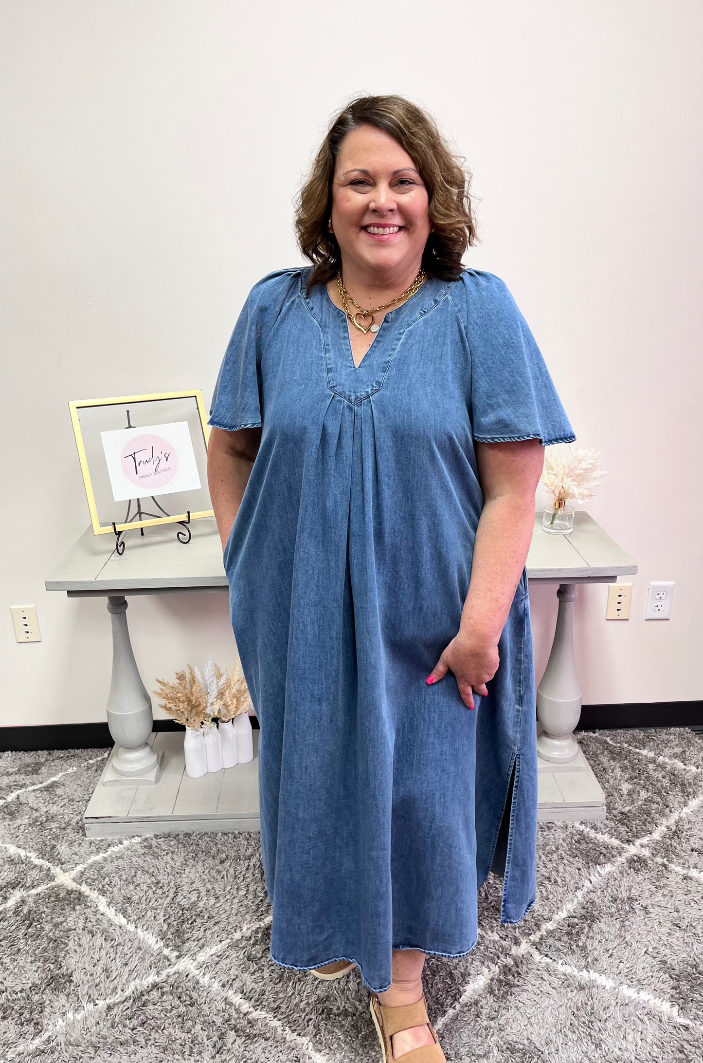 Dressed To Impress Denim Dress