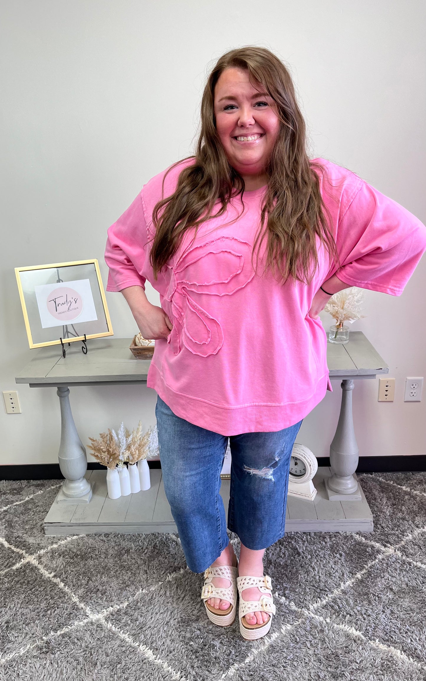 Pick Me Flower Top/Curvy