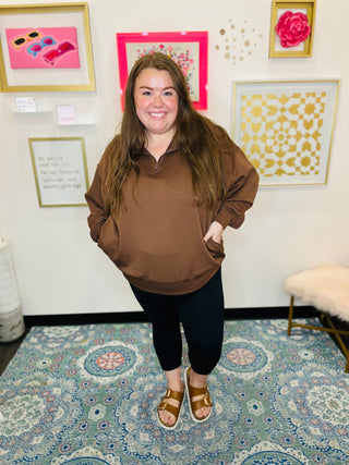 Sleek Retreat Scuba Half-Zip/Curvy