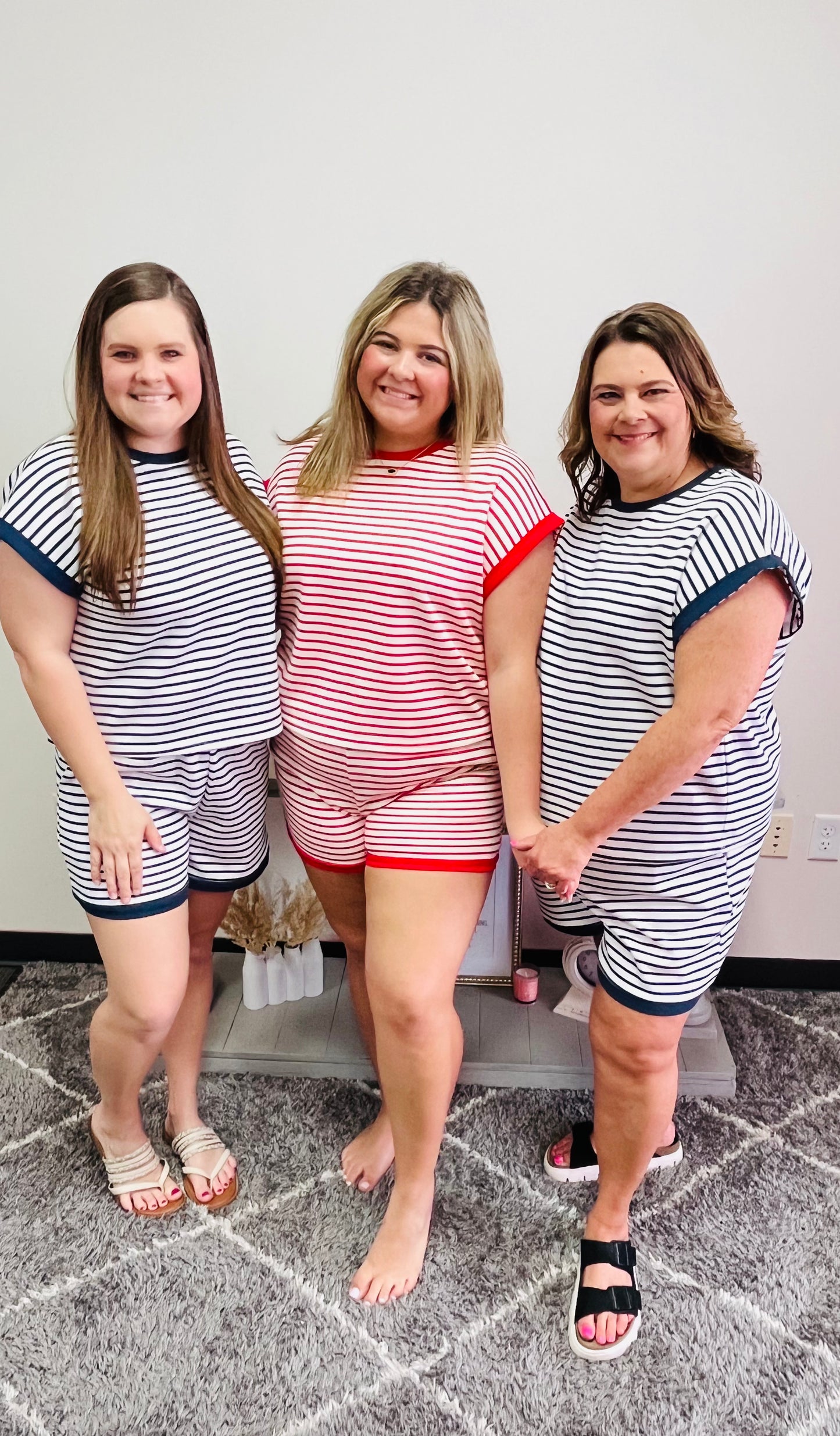 Striped Short Set