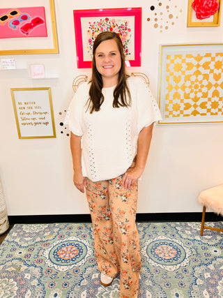 Bloom Haven Wide Leg Jeans