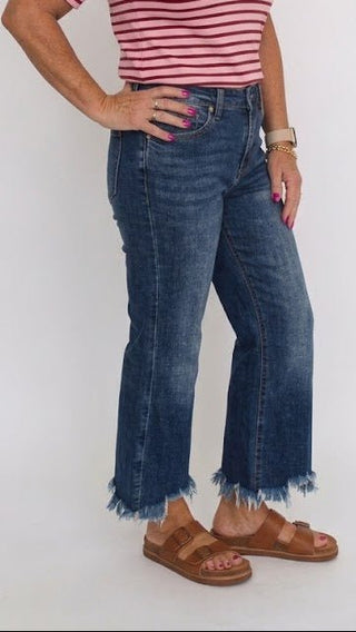 Mica HR Crop Flare Dark Moscato - Trudy's Trendy Boutique