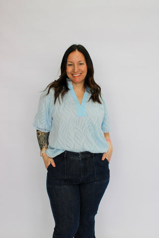 Sweet Detail Puff Blouse - Trudy's Trendy Boutique