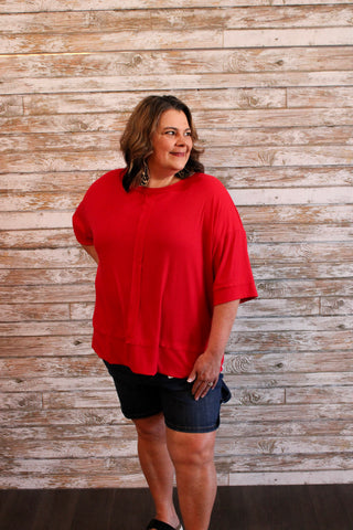 You're Worth It Top/Curvy - Trudy's Trendy Boutique