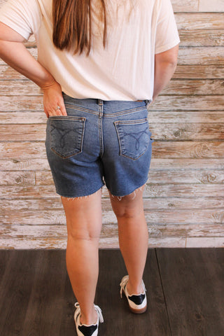 Judy Blue High Waist Shorts/Dark - Trudy's Trendy Boutique