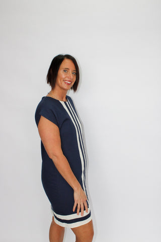 Seaside Stripe Linen Dress - Trudy's Trendy Boutique