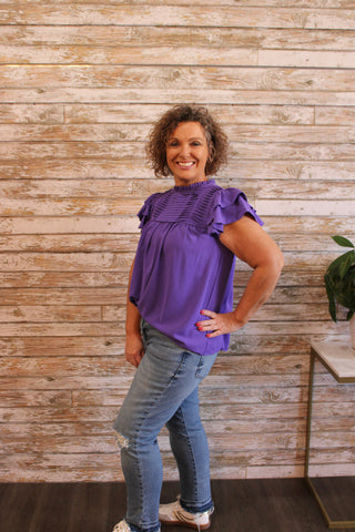 Ruffle Bliss Top - Trudy's Trendy Boutique