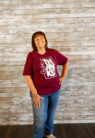 Give Thanks Tee - Trudy's Trendy Boutique