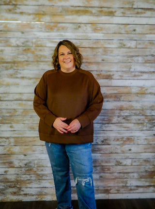 Streamline Scuba Pullover/Curvy - Trudy's Trendy Boutique