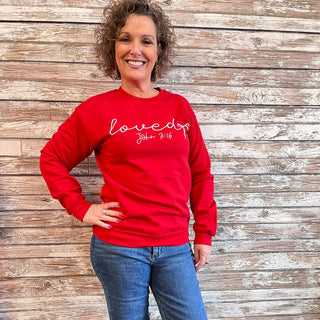 Loved John 3:16 Crewneck - Trudy's Trendy Boutique