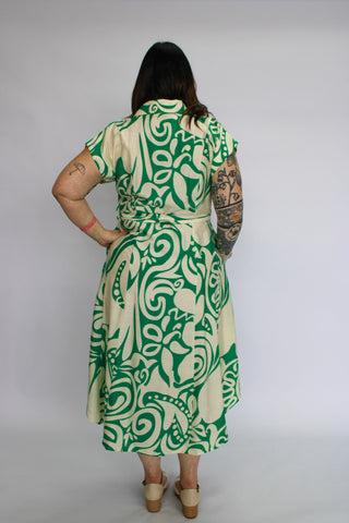 Willow Breeze Button Midi Dress - Trudy's Trendy Boutique