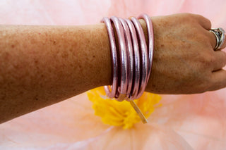 BuDhaGirl Ice Rose All Weather Bangles - Trudy's Trendy Boutique