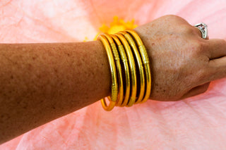BuDhaGirl Gold All Weather Bangles - Trudy's Trendy Boutique