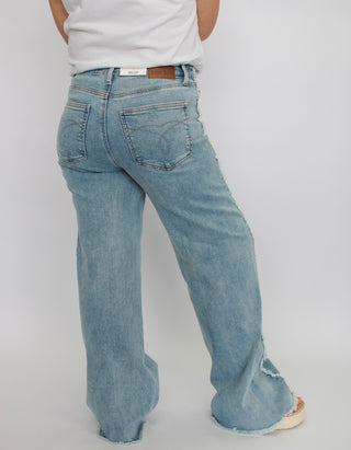 Judy Blue HW Retro Wide Twisted Jeans - Trudy's Trendy Boutique