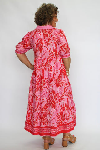 The Botanica Border Dress Reg/Curvy - Trudy's Trendy Boutique