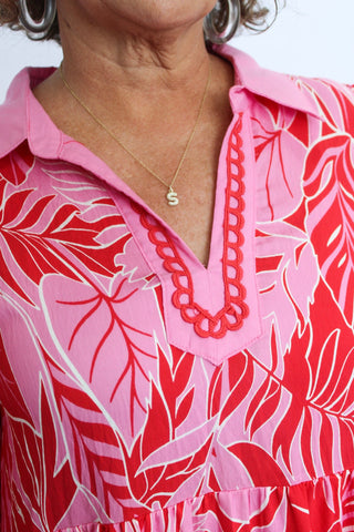 The Botanica Border Dress Reg/Curvy - Trudy's Trendy Boutique