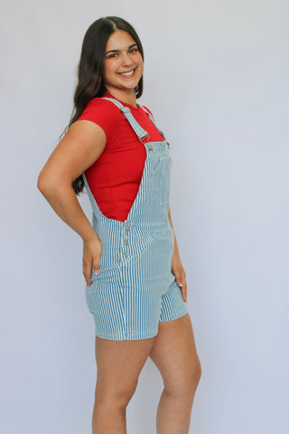 Mica Bib Overall Shorts - Trudy's Trendy Boutique