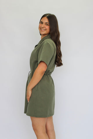 Jetsetter Scuba Drawstring Dress - Trudy's Trendy Boutique