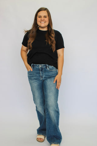 Judy Blue MidRise Straight Jeans - Trudy's Trendy Boutique