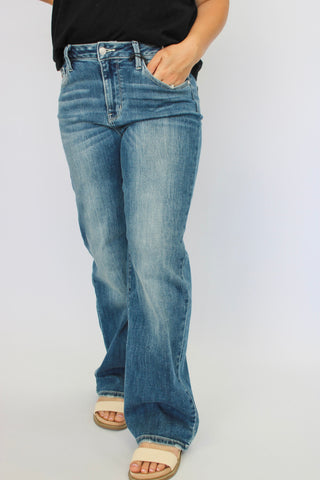 Judy Blue MidRise Straight Jeans - Trudy's Trendy Boutique
