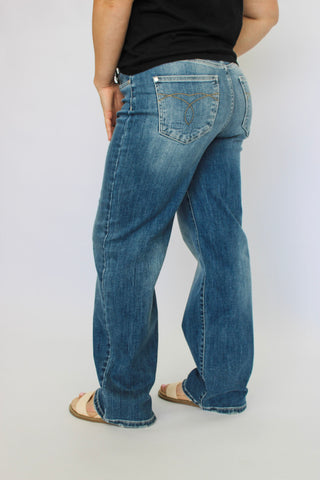 Judy Blue MidRise Straight Jeans - Trudy's Trendy Boutique