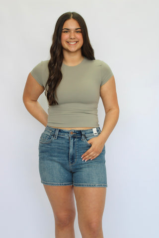 Interlock Short Sleeve Top - Trudy's Trendy Boutique