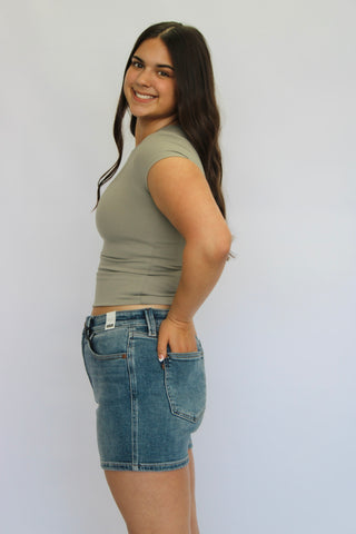 Interlock Short Sleeve Top - Trudy's Trendy Boutique