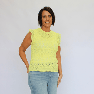 Cloud Nine Lace Trim Top - Trudy's Trendy Boutique