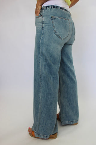 Judy Blue HW Palazzo Pant - Trudy's Trendy Boutique