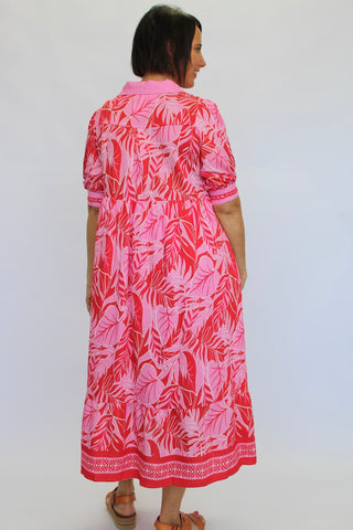 The Botanica Border Dress Reg/Curvy - Trudy's Trendy Boutique