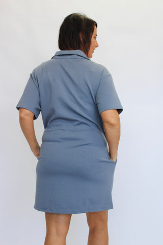 Jetsetter Scuba Drawstring Dress - Trudy's Trendy Boutique