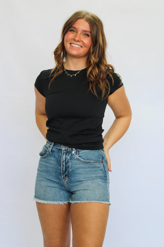 Interlock Short Sleeve Top - Trudy's Trendy Boutique