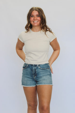 Interlock Short Sleeve Top - Trudy's Trendy Boutique