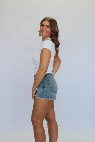 Interlock Short Sleeve Top - Trudy's Trendy Boutique