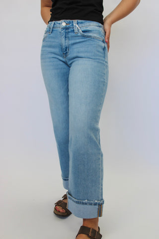 Vervet MidRise Cuffed Slim Wide Jeans Reg/Curvy - Trudy's Trendy Boutique