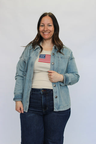 Mica Denim Jacket - Trudy's Trendy Boutique