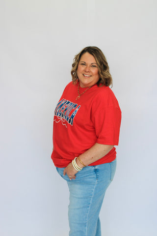 America Tee - Trudy's Trendy Boutique