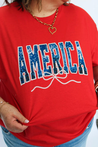 America Tee - Trudy's Trendy Boutique