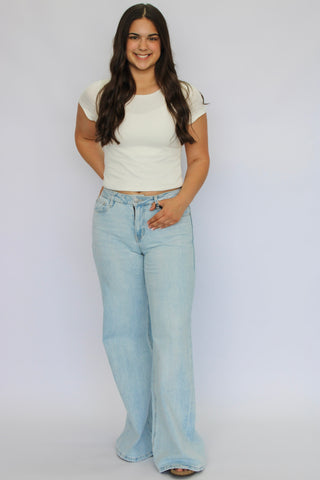 Mica Mid-Rise Vintage Wide Leg - Trudy's Trendy Boutique