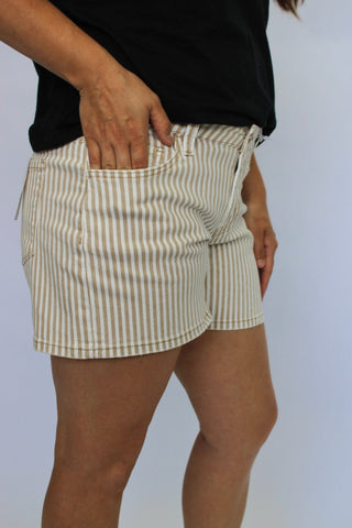 Vervet Midrise Stripe Mom Shorts - Trudy's Trendy Boutique