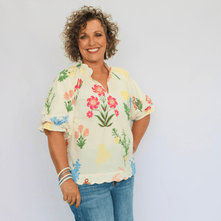 Meadow Medley Blouse - Trudy's Trendy Boutique