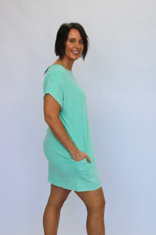 Weekend Wanderer Cotton Washed Dress - Trudy's Trendy Boutique