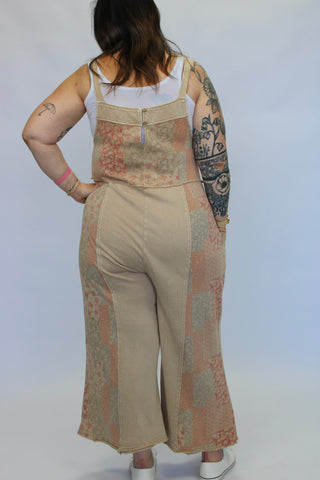 Secret Garden Patchwork Jumpsuit - Trudy's Trendy Boutique