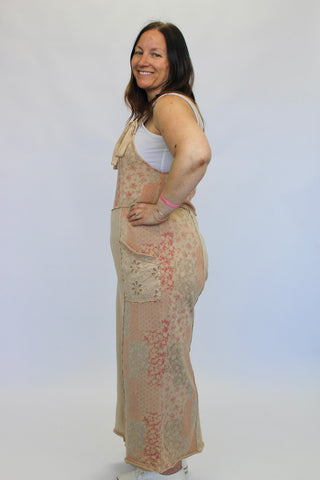 Secret Garden Patchwork Jumpsuit - Trudy's Trendy Boutique