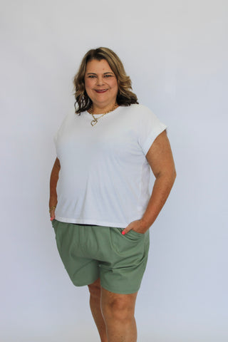 Horizon High Waist Comfort Shorts - Trudy's Trendy Boutique