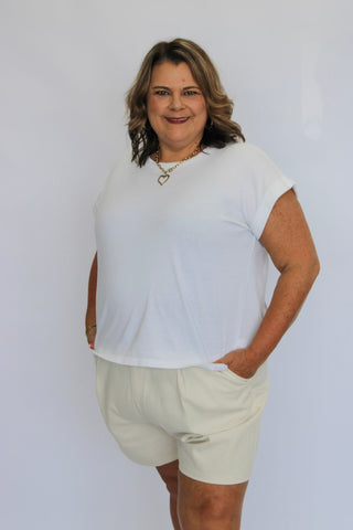 Horizon High Waist Comfort Shorts - Trudy's Trendy Boutique