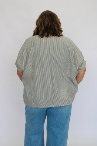 City Stroll Striped Dolman Blouse - Trudy's Trendy Boutique