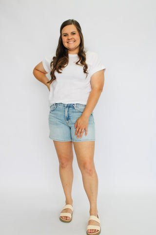 Vervet High Rise Shorts/Beamish - Trudy's Trendy Boutique