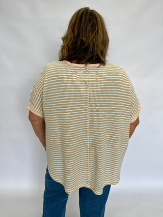 Textured Summer Knit Top - Trudy's Trendy Boutique